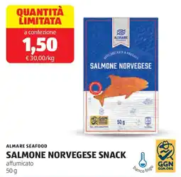 ALDI Almare seafood salmone norvegese snack offerta