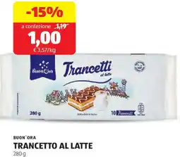 ALDI Buon'ora trancetto al latte offerta