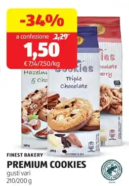 ALDI Finest bakery premium cookies offerta