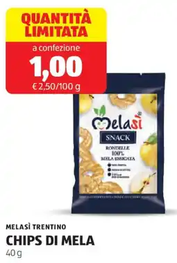 ALDI Melasì trentino chips di mela offerta