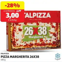 ALDI Italpizza pizza margherita 26x38 offerta