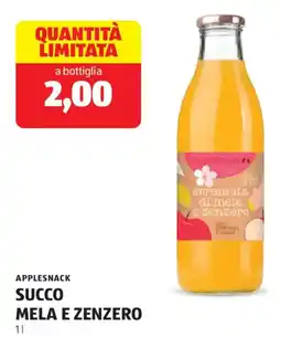 ALDI Applesnack succo mela e zenzero offerta
