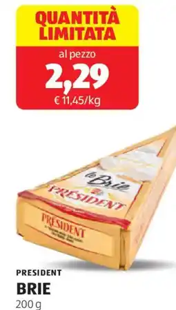ALDI President brie offerta