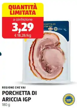ALDI Regione che vai porchetta di ariccia IGP offerta
