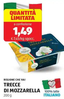 ALDI Regione che vai trecce di mozzarella offerta