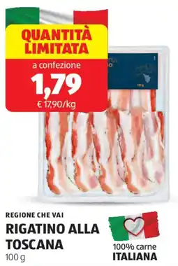 ALDI Regione che vai rigatino alla toscana offerta