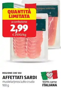 ALDI Regione che vai affettati sardi offerta