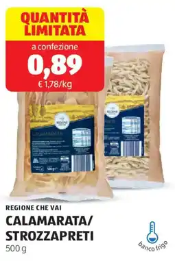 ALDI Regione che vai calamarata/ strozzapreti offerta