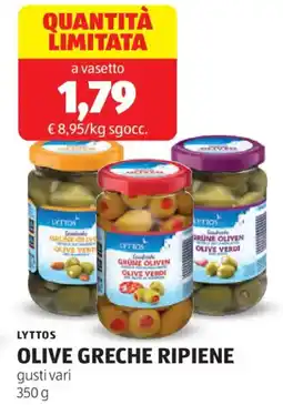 ALDI Lyttos olive greche ripiene offerta