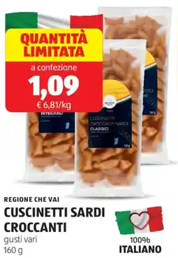 ALDI Regione che vai cuscinetti sardi croccanti offerta