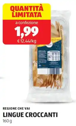 ALDI Regione che vai lingue croccanti offerta