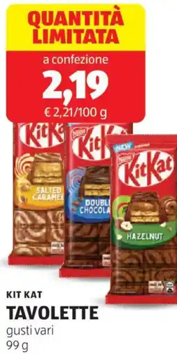 ALDI Kit kat tavolette offerta