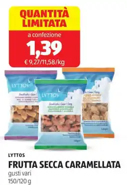 ALDI Lyttos frutta secca caramellata offerta