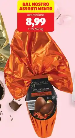 ALDI Gourmet uovo al cioccolato al latte e caramello salato offerta