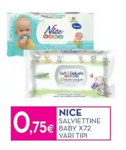 Proshop Nice salviettine baby x72 offerta
