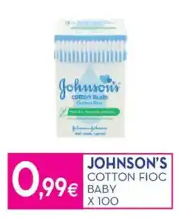 Proshop Johnson's cotton fioc baby x 100 offerta
