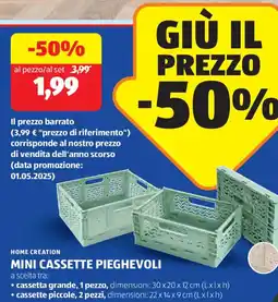 ALDI Home creation mini cassette pieghevoli offerta