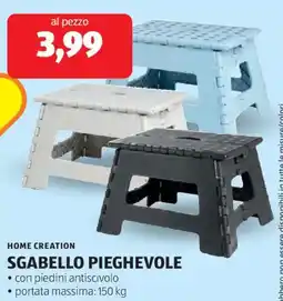ALDI Home creation sgabello pieghevole offerta