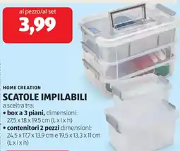 ALDI Home creation scatole impilabili offerta