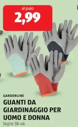 ALDI Guanti da giardinaggio per uomo e donna offerta