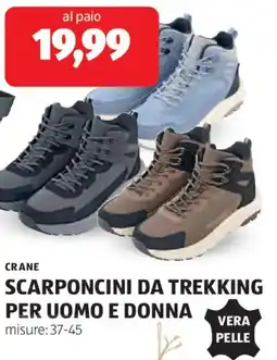 ALDI Crane scarponcini da trekking per uomo e donna offerta