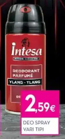 Proshop İntesa deo spray offerta