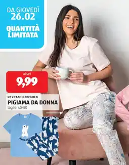 ALDI Up 2 fashion women pigiama da donna offerta