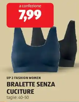 ALDI Up 2 fashion women bralette senza cuciture offerta