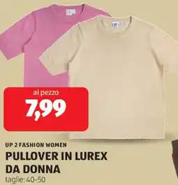 ALDI Up 2 fashion women pullover in lurex da donna offerta