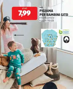 ALDI L&D Pigiama per bambini gitd offerta