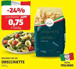 ALDI Regione che vai orecchiette offerta