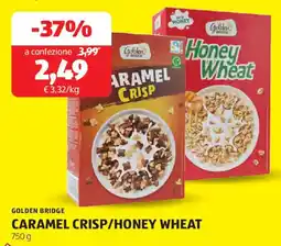 ALDI Golden bridge caramel crisp/honey wheat offerta