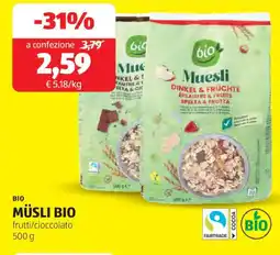 ALDI Müsli bio offerta