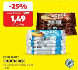 ALDI Finest bakery choc'n bisc offerta