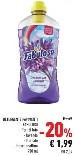 Conad Detergente pavimenti FABULOSO offerta