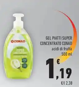 Conad Gel piatti super concentrato CONAD offerta
