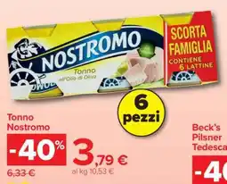 Carrefour Tonno Nostromo offerta