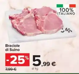 Carrefour Braciole di suino offerta