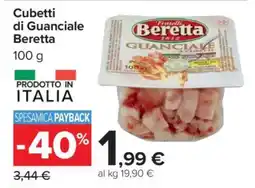 Carrefour Cubetti di Guanciale Beretta offerta
