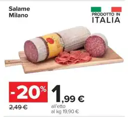Carrefour Salame Milano offerta