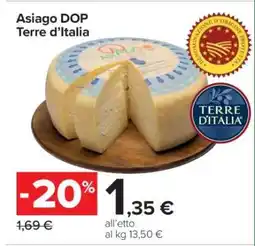 Carrefour Asiago DOP Terre d’Italia offerta