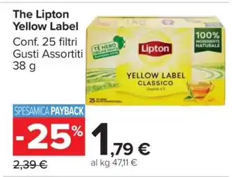Carrefour The Lipton Yellow Label offerta