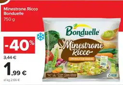 Carrefour Minestrone Ricco Bonduelle offerta
