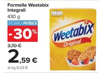 Carrefour Formelle Weetabix Integrali offerta