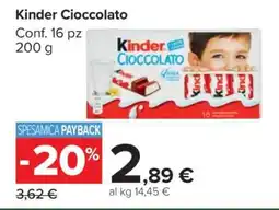 Carrefour Kinder Cioccolato offerta