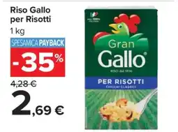 Carrefour Riso Gallo per Risotti offerta