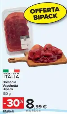 Carrefour Bresaola Vaschetta Bipack offerta