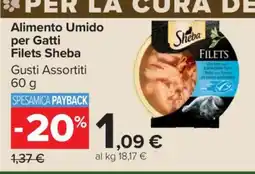 Carrefour Alimento umido per gatti Filets Sheba offerta