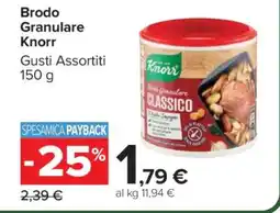 Carrefour BRODO GRANULARE KNORR offerta