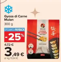 Carrefour Gyoza di Carne Mulan offerta